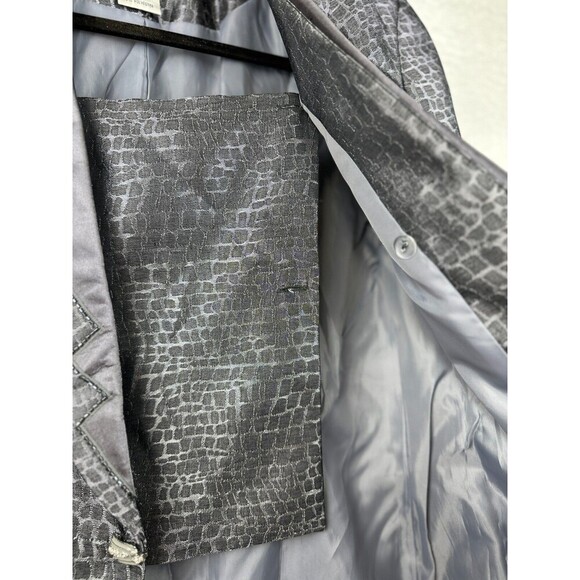 Vintage Stella Louise for KB Blazer Jacket Womens 10 Alligator Western Beaded - Picture 2 of 12